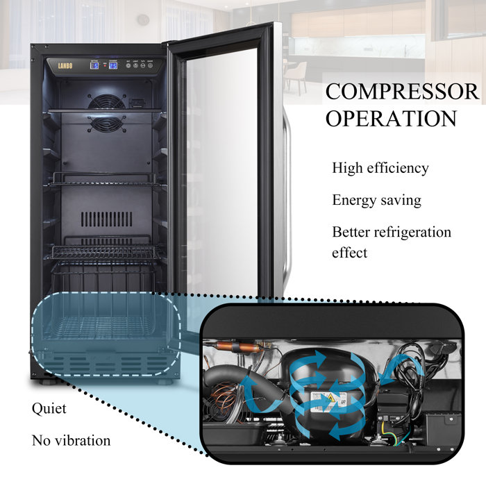 Lanbo Builtin Refrigeration 80 Cans (12 oz.) Convertible Beverage